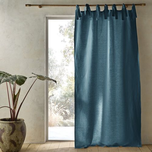 Colin Linen Lined Curtain with Ties - AM.PM - Modalova