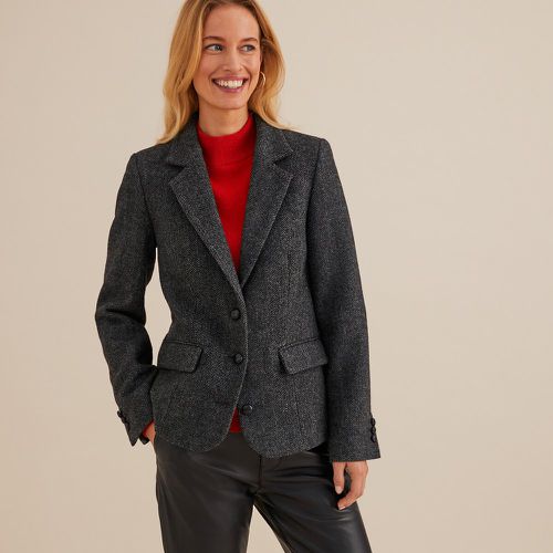 Herringbone Fitted Blazer - Anne weyburn - Modalova