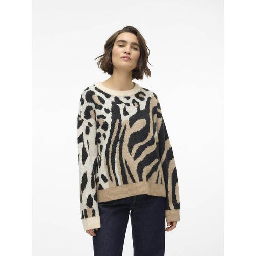 Animal Print Jumper in Fine Knit - Vero Moda - Modalova