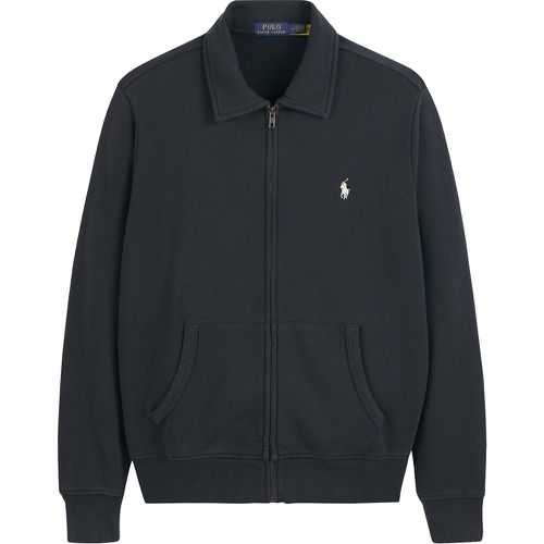 Cotton Loopback Terry Jacket with Zip Fastening and Embroidered Logo - Polo Ralph Lauren - Modalova