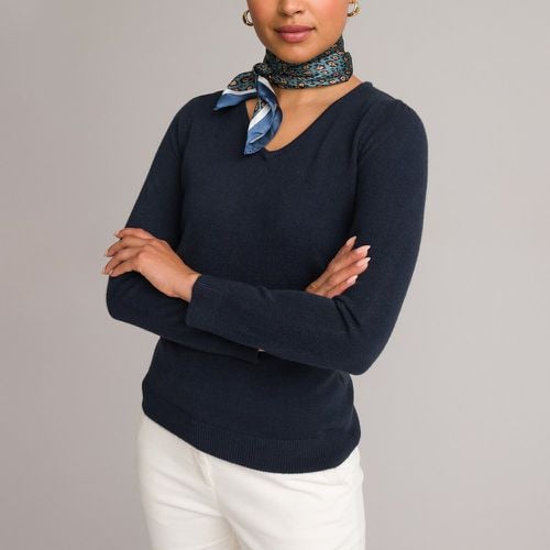 Fine Soft Knit Jumper with V-Neck - Anne weyburn - Modalova