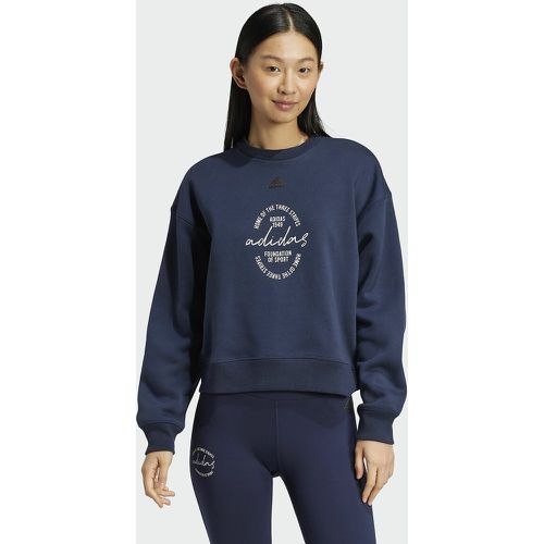 Signature Graphic Print Oversize Sweatshirt in Cotton Mix - ADIDAS SPORTSWEAR - Modalova