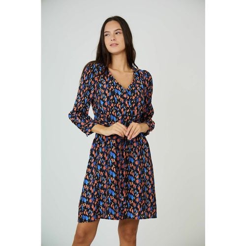 Floral Mini Dress with Long Sleeves - SEE U SOON - Modalova