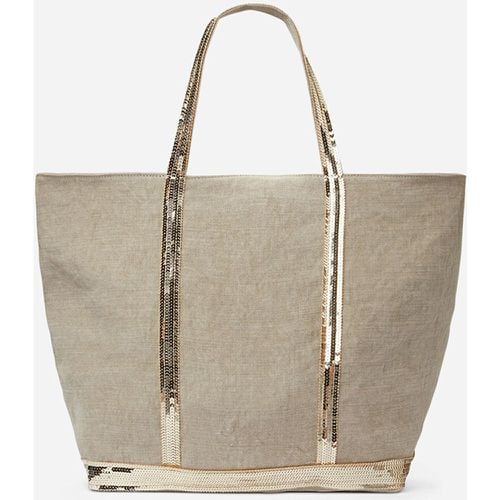 Linen XL Tote Bag with Sequin Trim - VANESSA BRUNO - Modalova