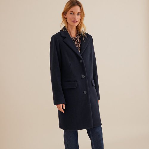 Mid-Length Buttoned Coat in Wool Blend - Anne weyburn - Modalova