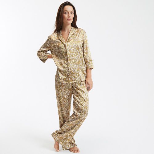 Floral Print Satin Pyjamas with Long Sleeves - LA REDOUTE COLLECTIONS - Modalova