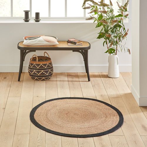 Aftas Border Round Jute Rug - LA REDOUTE INTERIEURS - Modalova