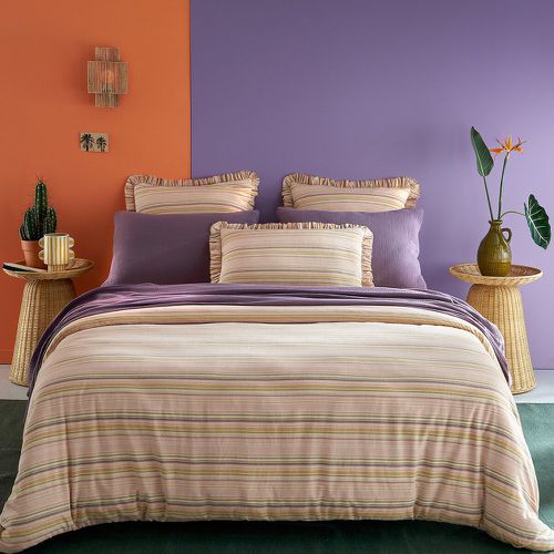 Morelia Washed Cotton & Linen Duvet Cover - LA REDOUTE INTERIEURS - Modalova