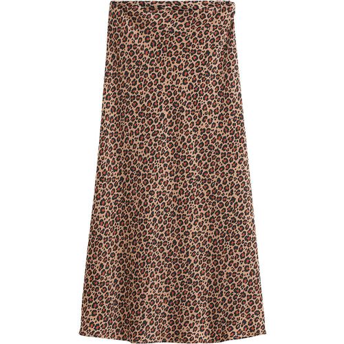 Recycled Leopard Print Midaxi Skirt in Matt Satin - LA REDOUTE COLLECTIONS - Modalova