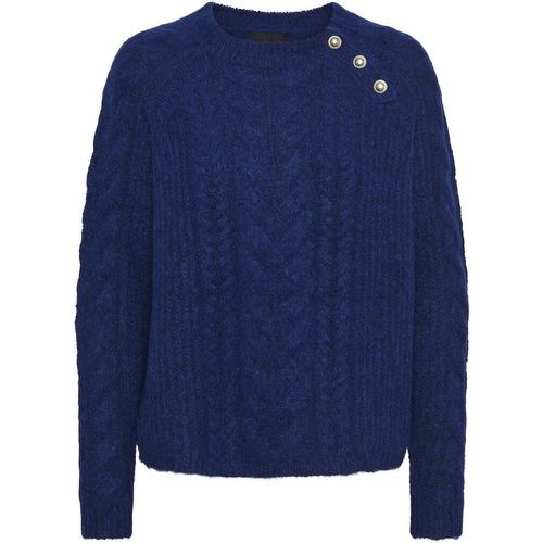 Cable Knit Jumper with Crew Neck - Pieces - Modalova