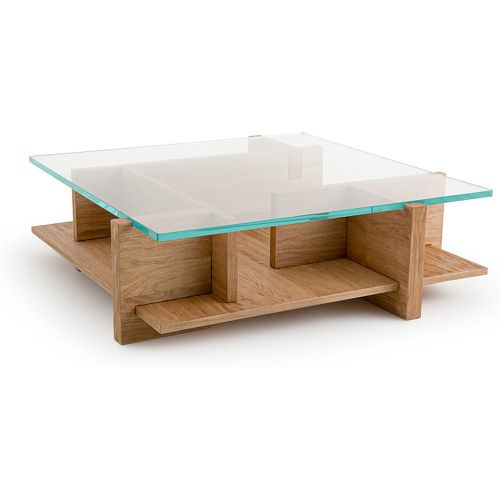 Laby Sandblasted Oak and Tempered Glass Coffee Table - AM.PM - Modalova