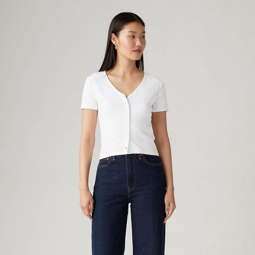 Cotton Cropped T-Shirt with V-Neck - Levi's - Modalova