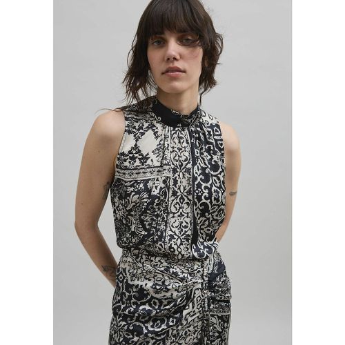 Recycled Patchwork Sleeveless Top with Crew Neck - IKKS - Modalova