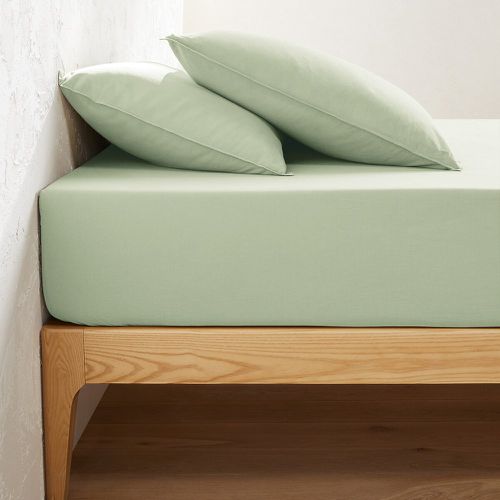 Natural Dye 30cm High 100% Cotton Fitted Sheet - LA REDOUTE INTERIEURS - Modalova