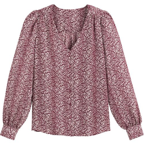 Recycled Floral V-Neck Shirt with Long Sleeves - LA REDOUTE COLLECTIONS - Modalova