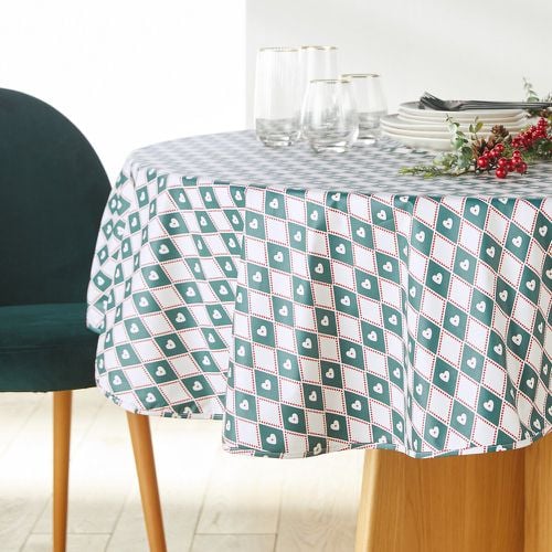 Belia Soft-Touch 100% Coated Cotton Round Tablecloth - LA REDOUTE INTERIEURS - Modalova