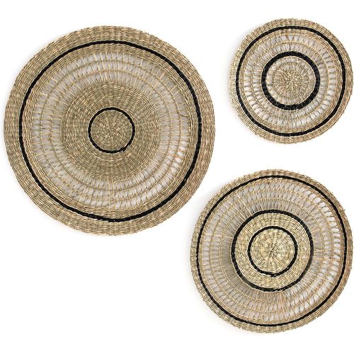 Set of 3 Jutlo Round Woven Straw Wall Decorations - LA REDOUTE INTERIEURS - Modalova