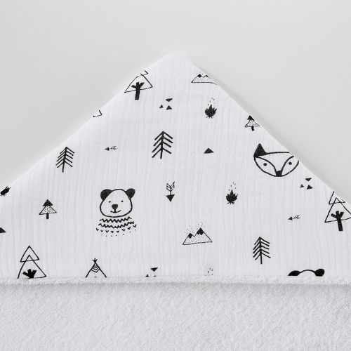 Forest Camp Cotton Muslin Baby Bath Cape - LA REDOUTE INTERIEURS - Modalova