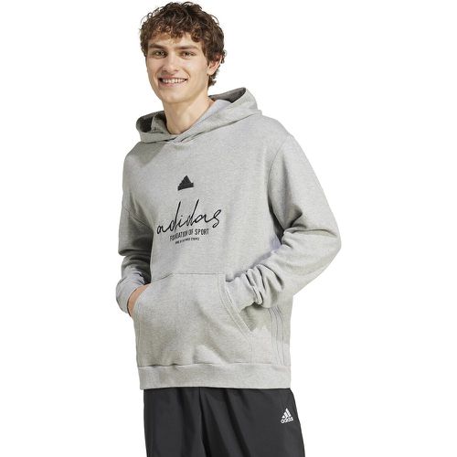 Cotton Double Logo Hoodie - ADIDAS SPORTSWEAR - Modalova