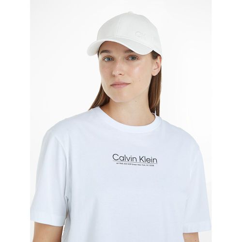 CK Logo Cap in Cotton Canvas - Calvin Klein - Modalova