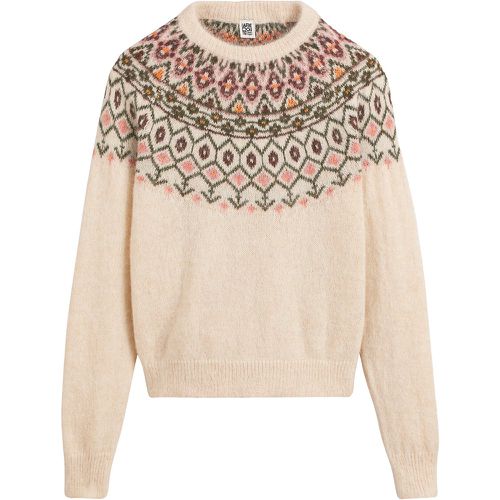 Jacquard High Neck Jumper in Alpaca Mix - LA REDOUTE COLLECTIONS - Modalova