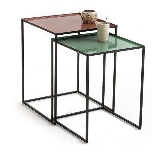 Set of 2 Tivara Square Nesting Side Tables in Steel - LA REDOUTE INTERIEURS - Modalova