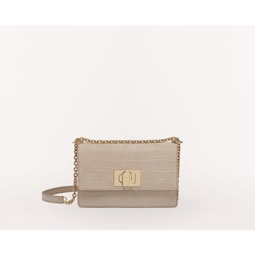 Mini Crossbody Bag in Mock Croc Leather - FURLA - Modalova