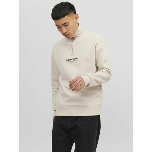 Cotton Mix Sweatshirt in Cotton Mix and Loose Fit - jack & jones - Modalova