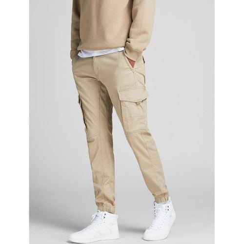 Paul Flake Cargo Trousers in Stretch Cotton and Slim Fit - jack & jones - Modalova