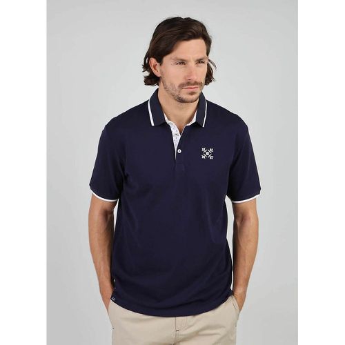 Logo Print Polo Shirt in Cotton Pique with Short Sleeves - Oxbow - Modalova