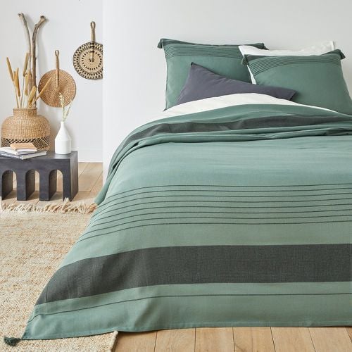 Doni Striped 100% Cotton Bedspread - LA REDOUTE INTERIEURS - Modalova