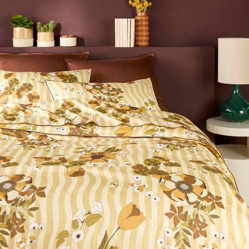 Solanne Vintage Floral 100% Cotton Satin Duvet Cover - LA REDOUTE INTERIEURS - Modalova