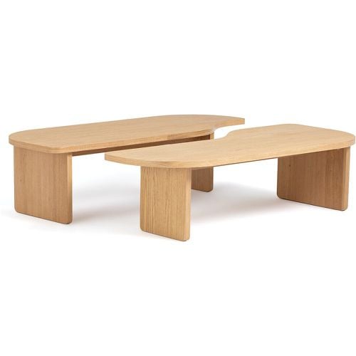 Set of 2 Docha Oak Veneer Coffee Tables - LA REDOUTE INTERIEURS - Modalova