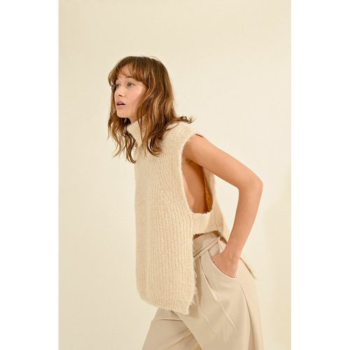 Sleeveless Turtleneck Jumper in Chunky Knit - MOLLY BRACKEN - Modalova