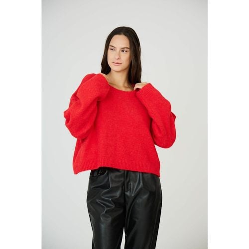 Chunky Knit Jumper with Crew Neck - SEE U SOON - Modalova