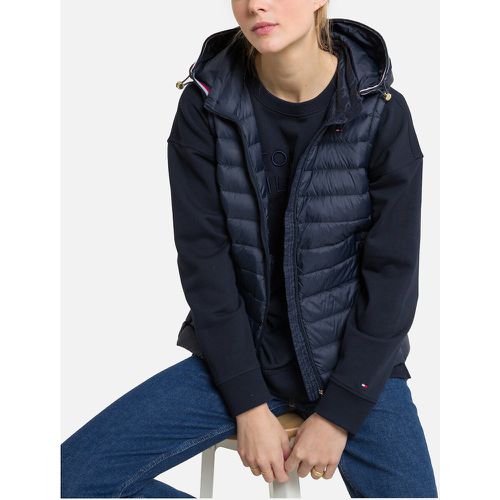 Short Padded Quilted Gilet with Hood - Tommy Hilfiger - Modalova