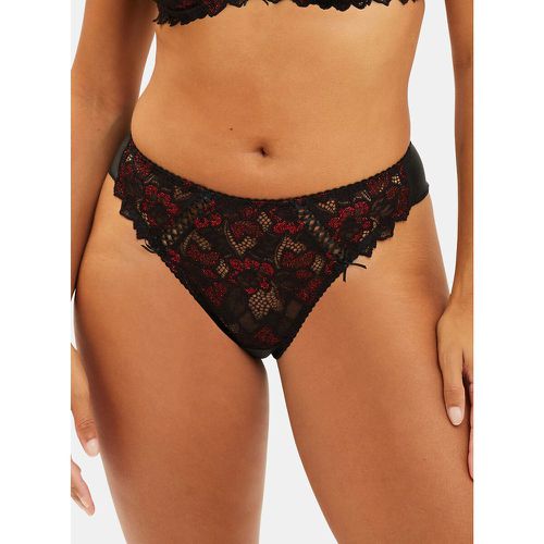 Arum Glitter Recycled Tanga in Lace Shot with Metallic Thread - SANS COMPLEXE - Modalova