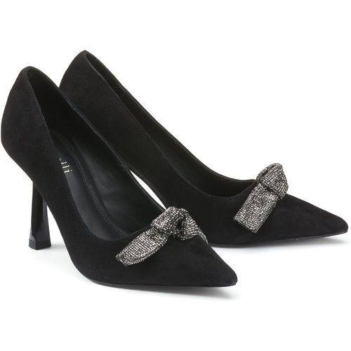 Jiney Suede Stiletto Heels with Jewelled Detail - MAISON MINELLI - Modalova