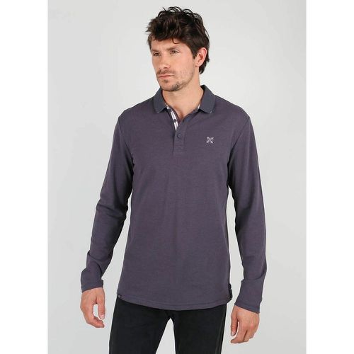 Embroidered Logo Polo Shirt in Cotton with Long Sleeves - Oxbow - Modalova