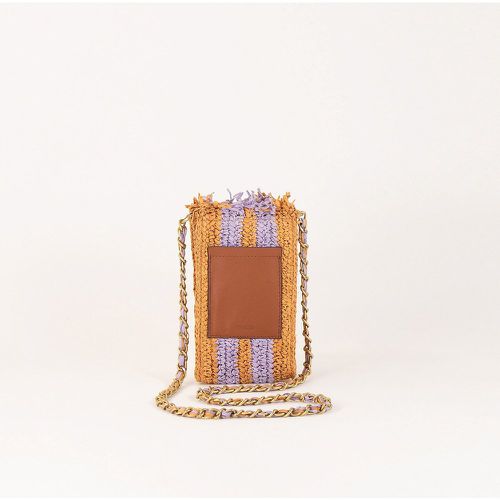 Faralou Raffia Phone Pouch - SESSUN - Modalova