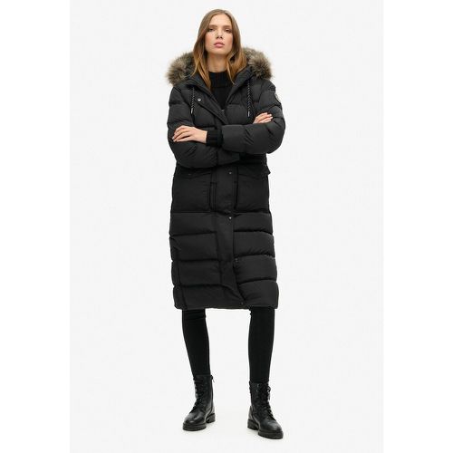 Everest Long Padded Puffer Jacket with Hood - Superdry - Modalova