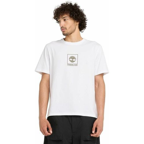 Cotton Logo Print T-Shirt with Crew Neck - Timberland - Modalova