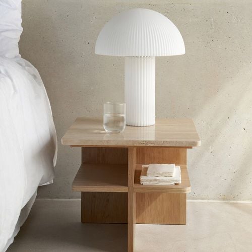 Signatures Loulou Striated Opaline Glass Table Lamp - LA REDOUTE INTERIEURS - Modalova