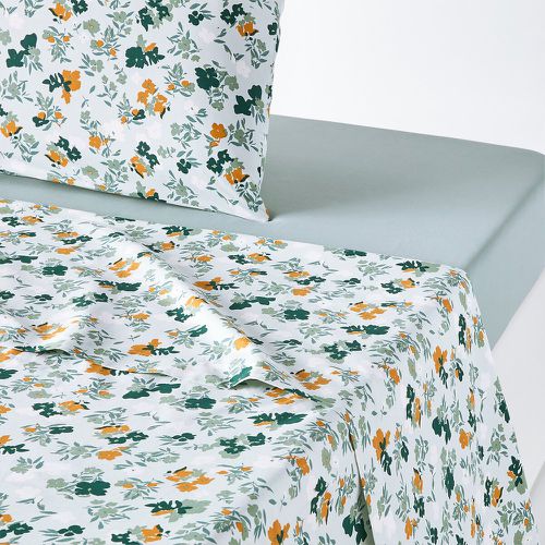 Voladores Floral 100% Cotton Percale 200 Thread Count Flat Sheet - LA REDOUTE INTERIEURS - Modalova