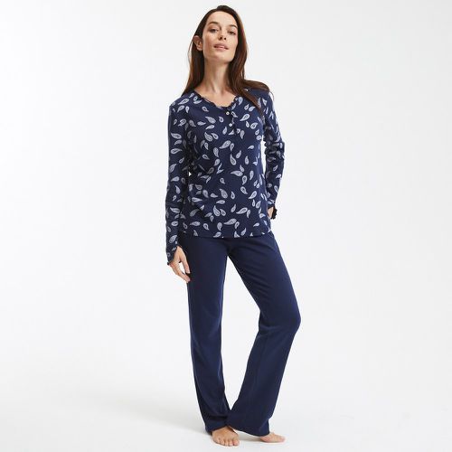 Interlock Ruffled Pyjamas in Cotton Mix - Anne weyburn - Modalova