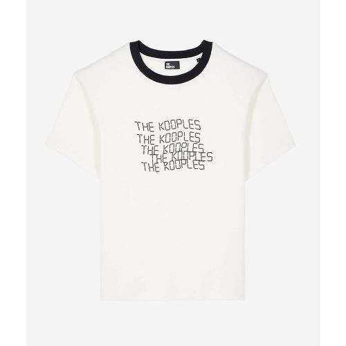 Cotton Crew Neck T-Shirt with Short Sleeves - THE KOOPLES - Modalova