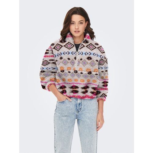 Printed Half Zip Sweatshirt - Only - Modalova