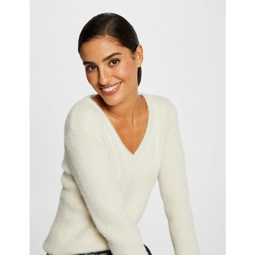 Fine Knit Jumper with V-Neck - Morgan - Modalova