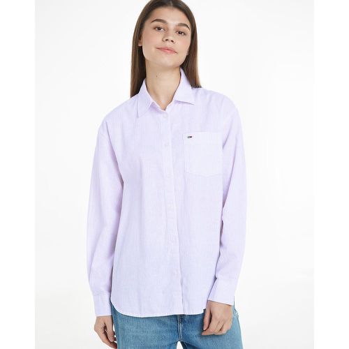 Finely Striped Shirt in Cotton/Linen - Tommy Jeans - Modalova