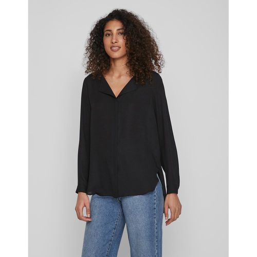 Long Sleeve V-Neck Blouse - Vila - Modalova